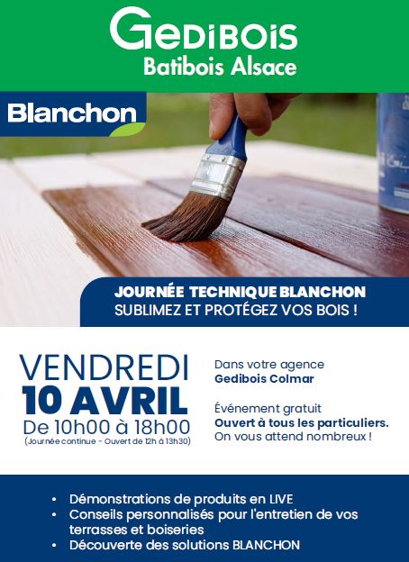 Démonstration en direct des produits BLANCHON pour entretenir les terrasses